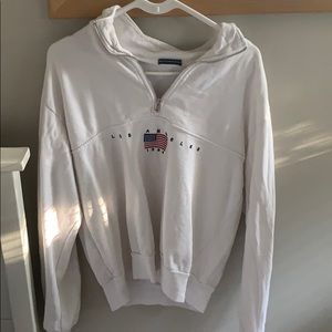 White Brandy Melville quarter zip